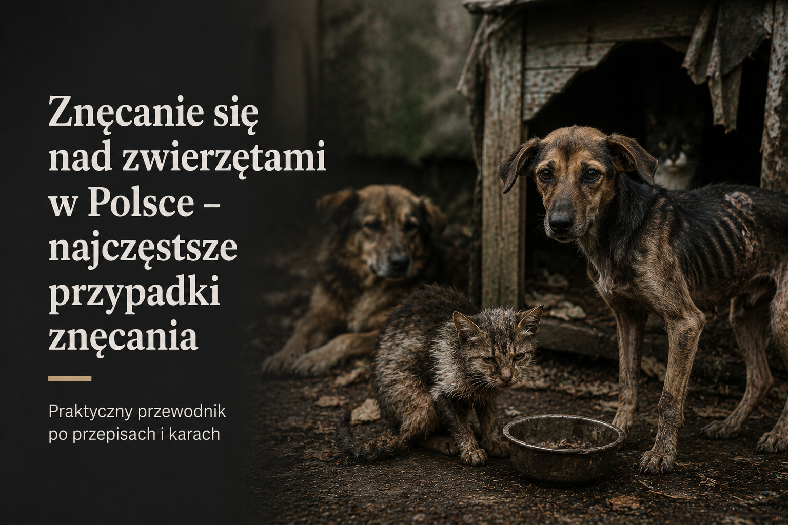 Znęcanie się nad zwierzętami w Polsce – najczęstsze przypadki znęcania
