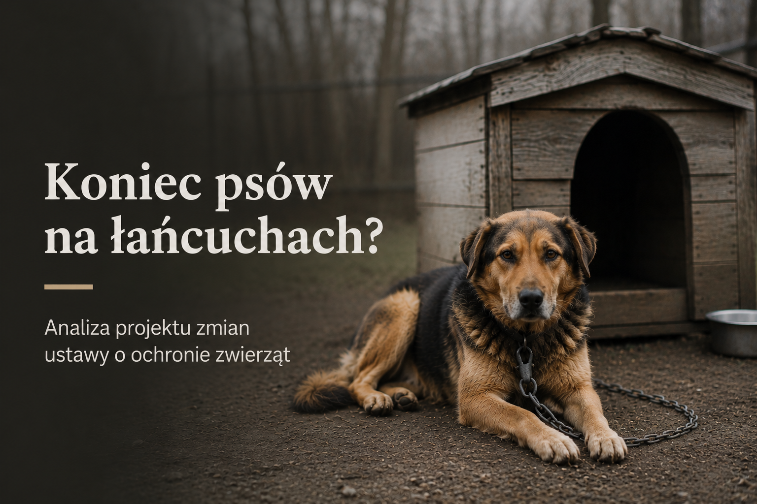 Analiza projektu zmian ustawy o ochronie zwierząt - psy na łańcuchu i wymiary kojców